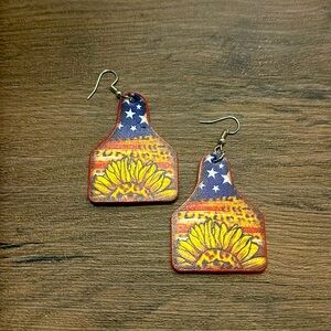 American Sunflower Earrings